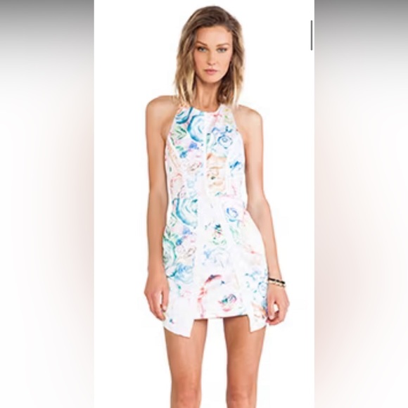 MINTYMEETSMUNT Dresses & Skirts - BNWT MINTYMEETSMUNT Revolve Vera Neon Rose Dress Size XS